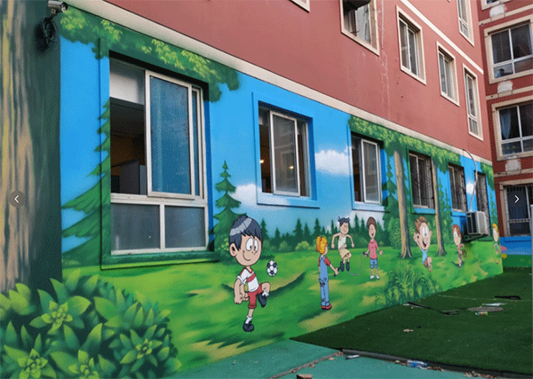 幼兒園墻噴繪如何做？